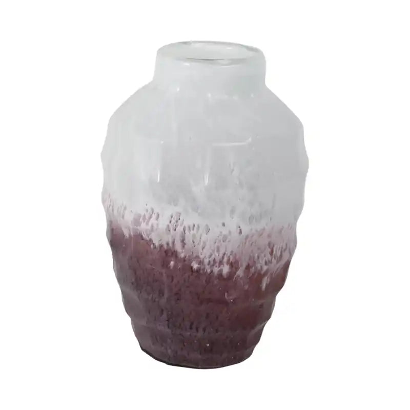 Vase bicolore en verre 12