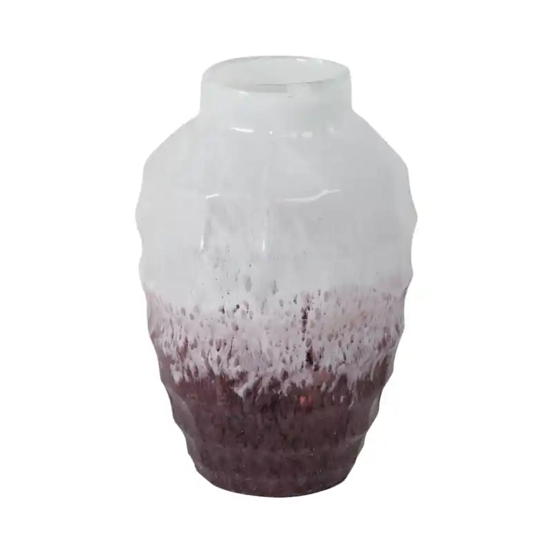 Vase bicolore en verre 12