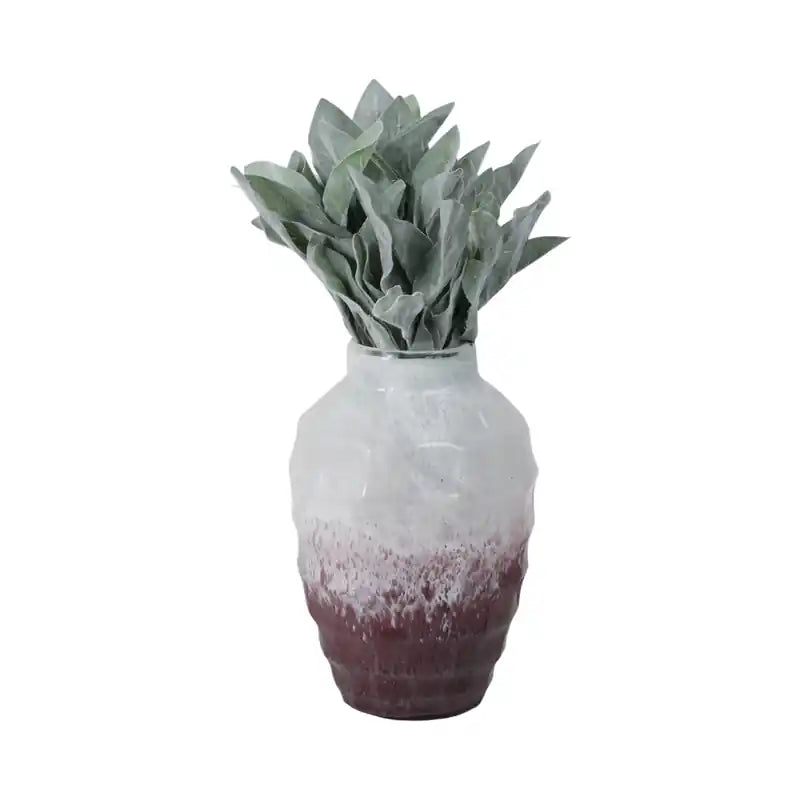 Vase bicolore en verre 12