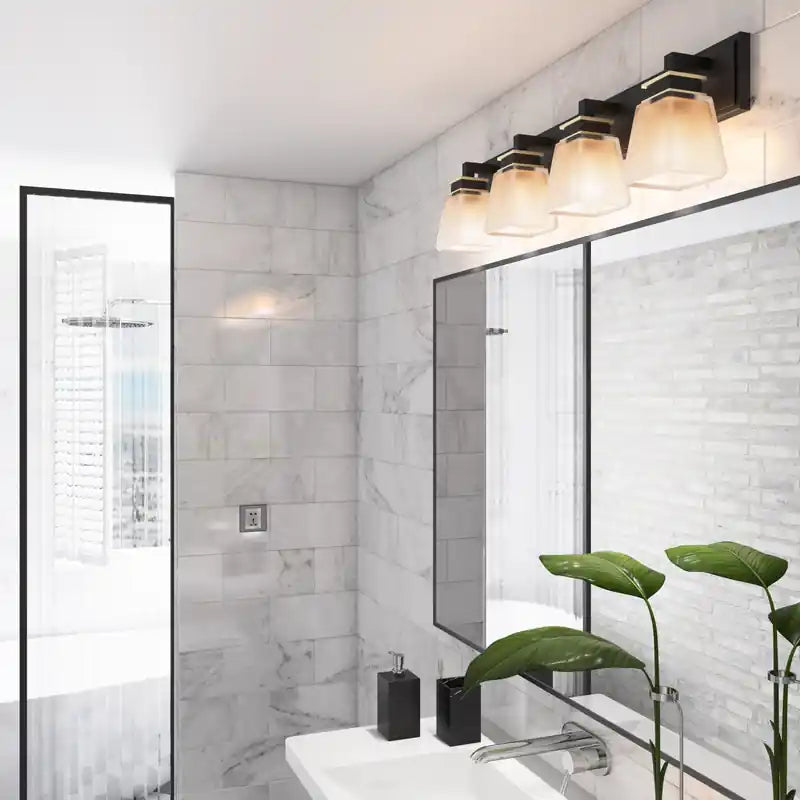 Applique murale 4 lumières pour salle de bain I