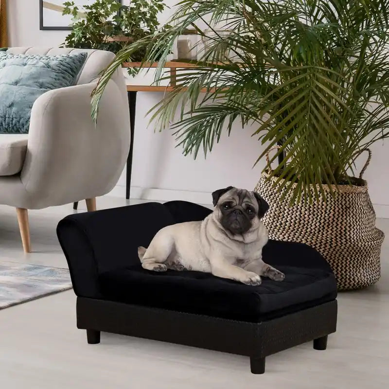 Canapé pour animaux Lit pour chien Chaise longue pour animaux avec rangement Pour petits chiens et chats variés