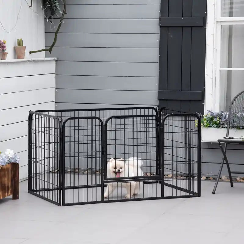 Parc pour animaux de compagnie en métal pour chien et chat, 50,75 po x 33 po x 27,5 po