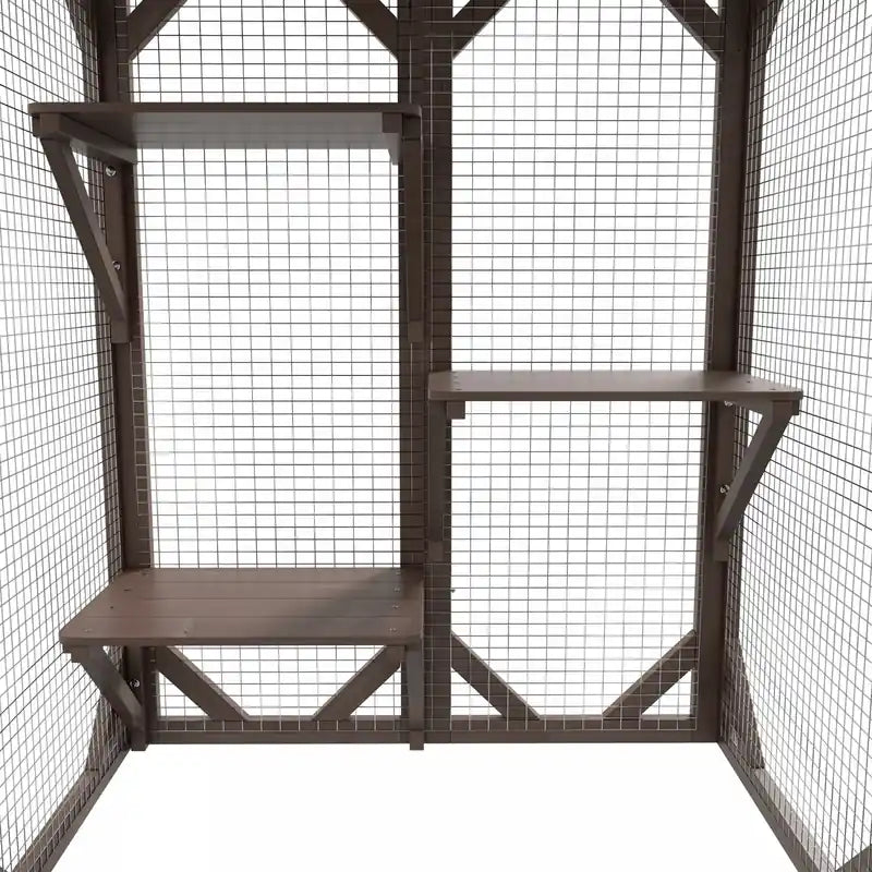 Cage à chat enclos extérieur cabane pour petits animaux clapier à lapins chatons