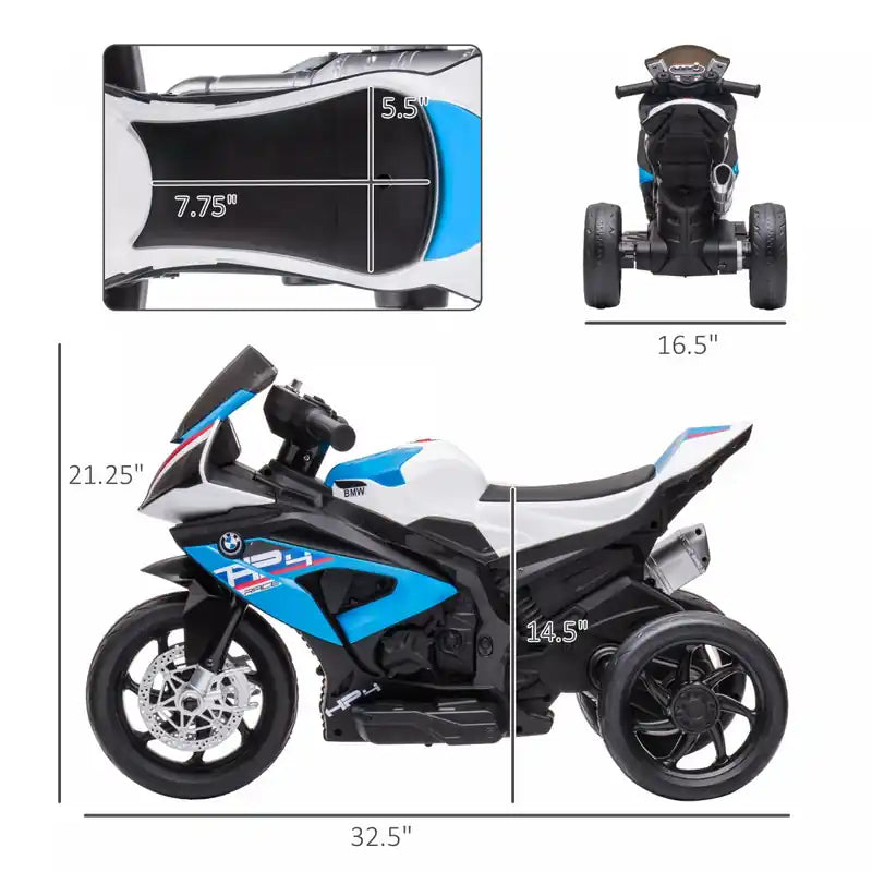 Moto électrique jouet pour enfant 3 roues 6V avec batterie et musique