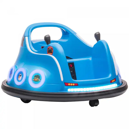 Qaba 12v Bumper Car For Kids, Angry Bird Licensed Electric Powered Ride-On Car With Dual Joysticks