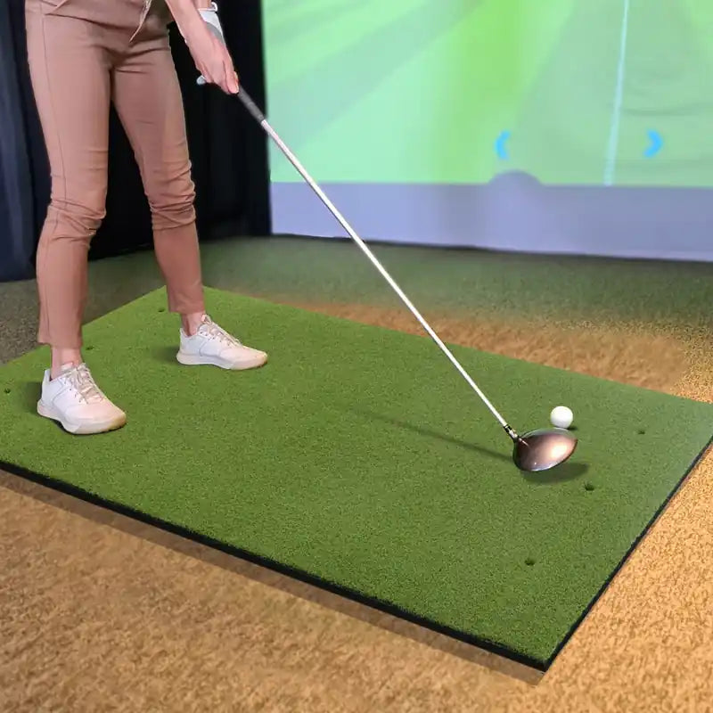 Tapis de golf 5 x 3 pi Tapis d'entraînement de golf en gazon artificiel intérieur/extérieur 20 mm