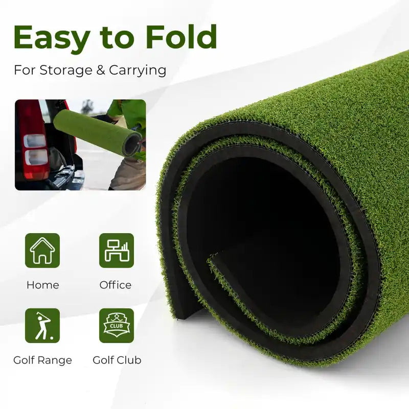 Tapis de golf 5 x 3 pi Tapis d'entraînement de golf en gazon artificiel intérieur/extérieur 20 mm