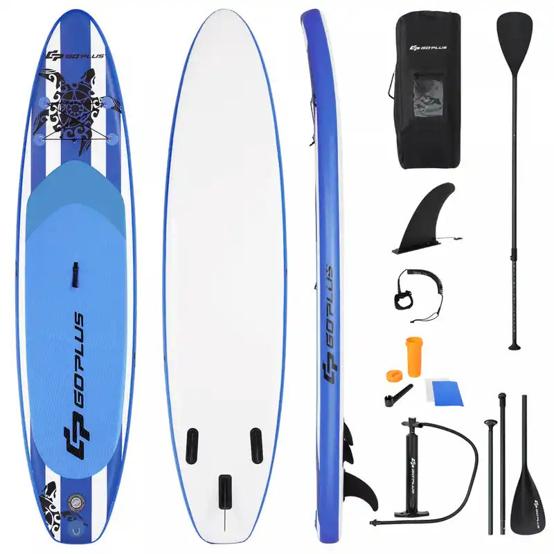 Goplus 11 Inflatable Stand Up Paddle Board Sup W/carrying Bag Aluminum Paddle