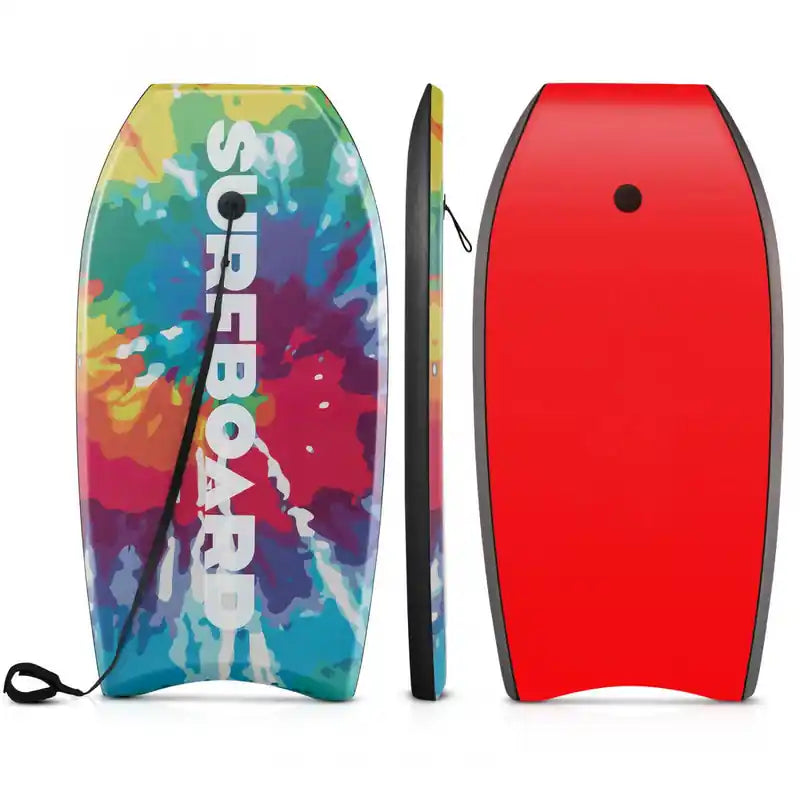 Costway 41 Lightweight Body Board With Eps Core Xpe Deck Hdpe Bottom Crescent Tail Colorful