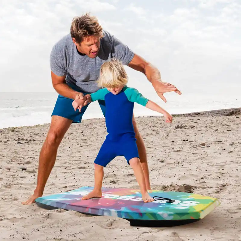 Planche de bodyboard légère de 41 pouces avec noyau en EPS, pont en XPE, dessous en HDPE, tail en croissant, coloré