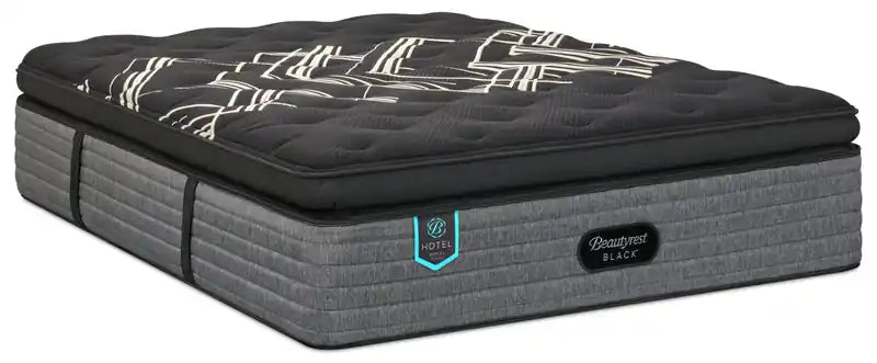 Matelas queen moelleux à plateau-coussin Black Hotel Royal Suite Euro